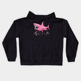 Cute Pink Shark Kids Hoodie